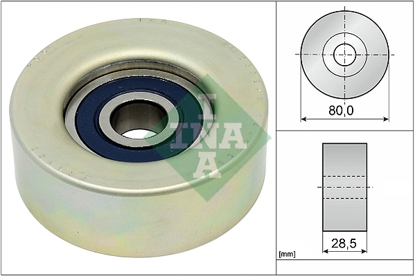 Deflection/Guide Pulley, V-ribbed belt